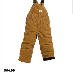 Boys’ Carhartt lined bibs